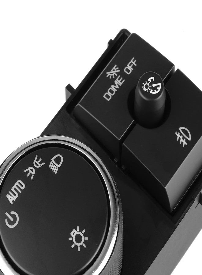 SOAESCN Headlight Dimmer Switch Assembly for 2007-2014 Chevy Avalanche Silverado Suburban Tahoe GMC Sierra Yukon XL, Fog Light Switch Dome Headlamp Switch 25858705 15096895 15926099 - Image 3